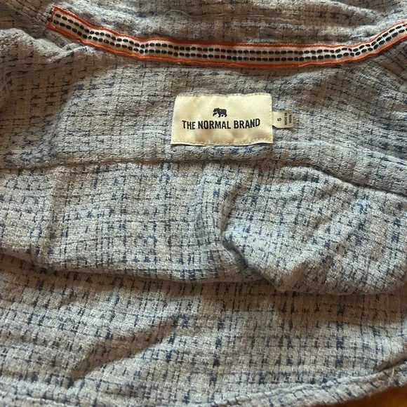 The Normal Brand Light Blue Patterned Top - Picture 1 of 3